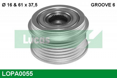 LUCAS ENGINE DRIVE lopa0055 -  Механизм свободного хода генератора
